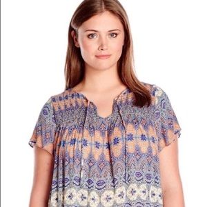 Lucky Brand Boho top goes great with jeans
